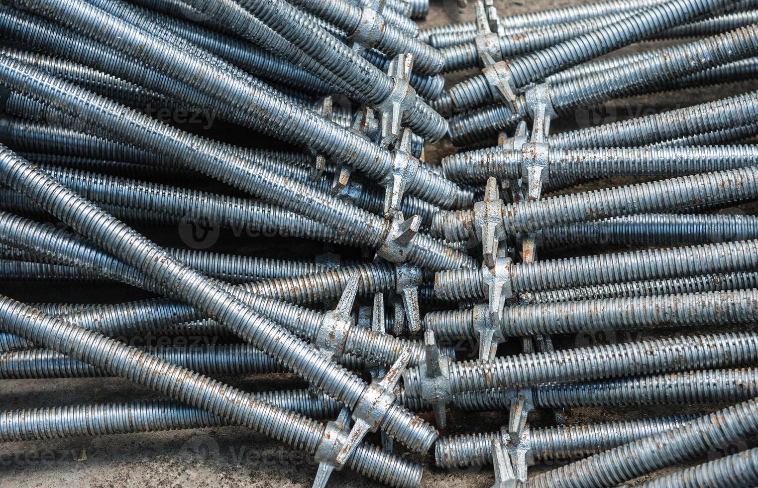Rebar for foundations and structures construction photo