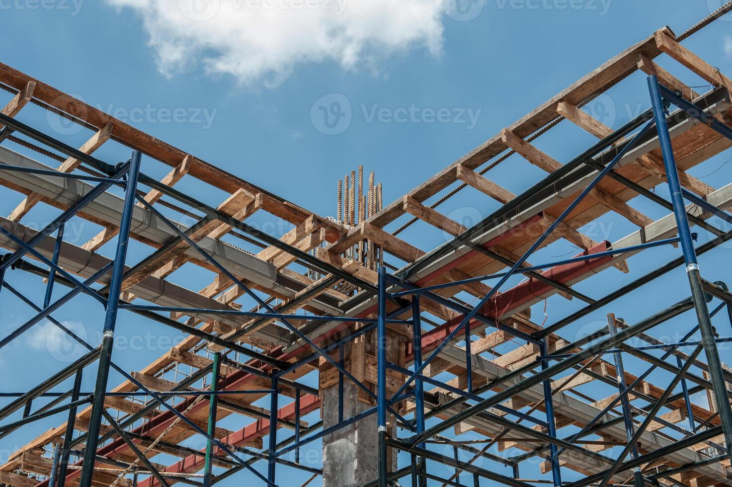 Rebar for foundations and structures construction photo