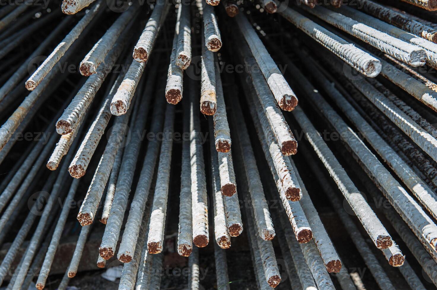 Rebar for foundations and structures construction photo