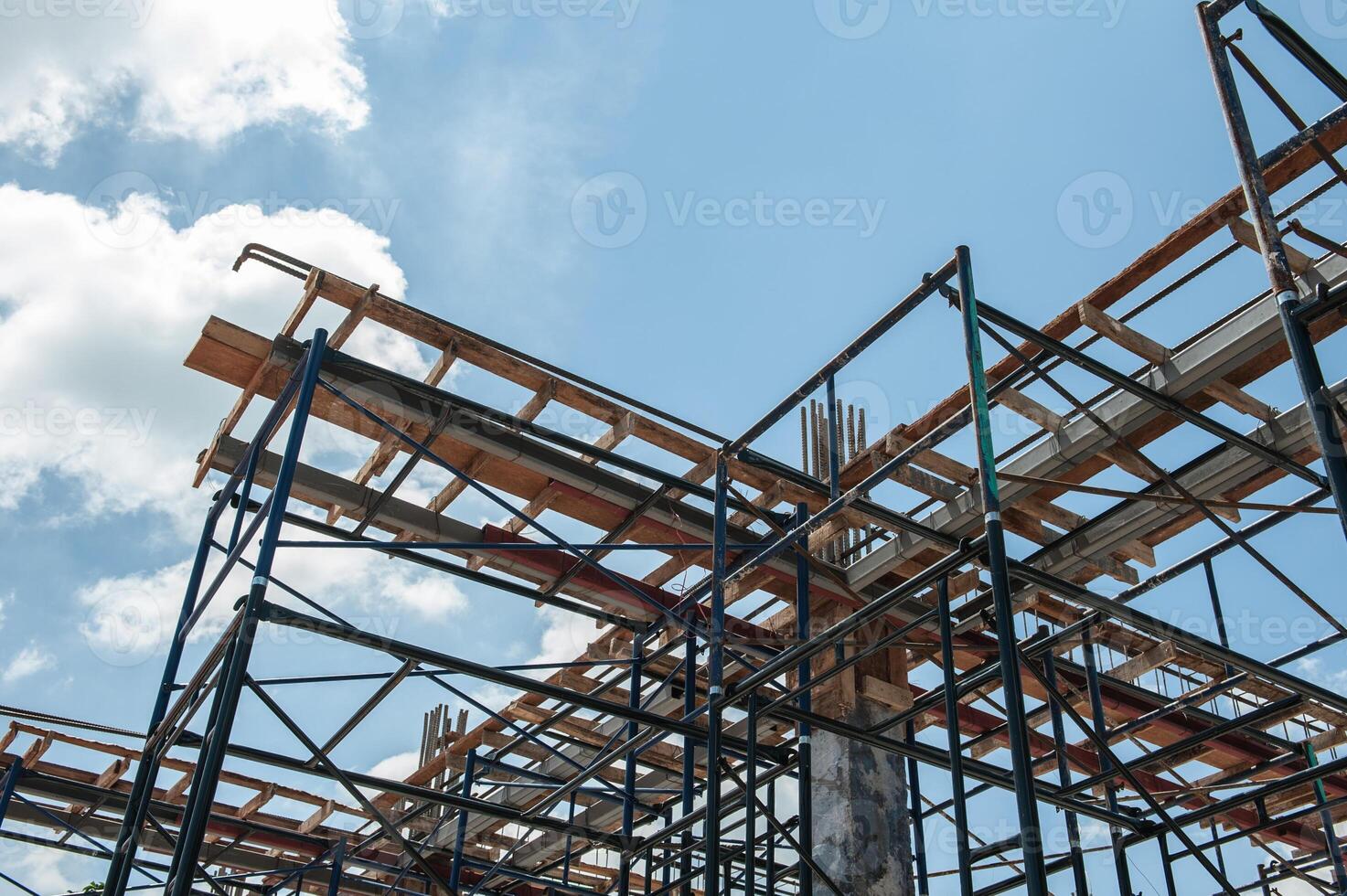 Rebar for foundations and structures construction photo