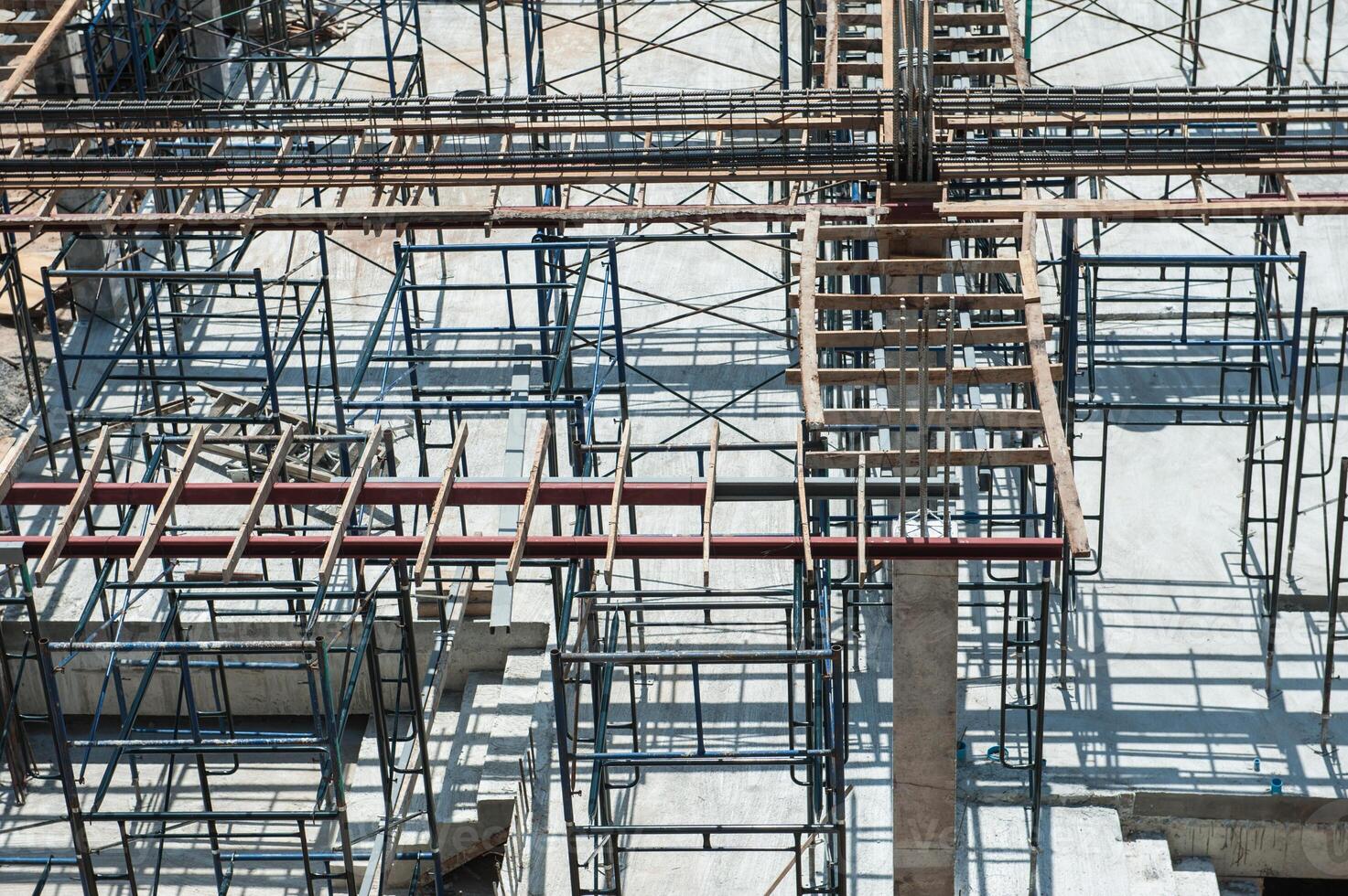 Rebar for foundations and structures construction photo