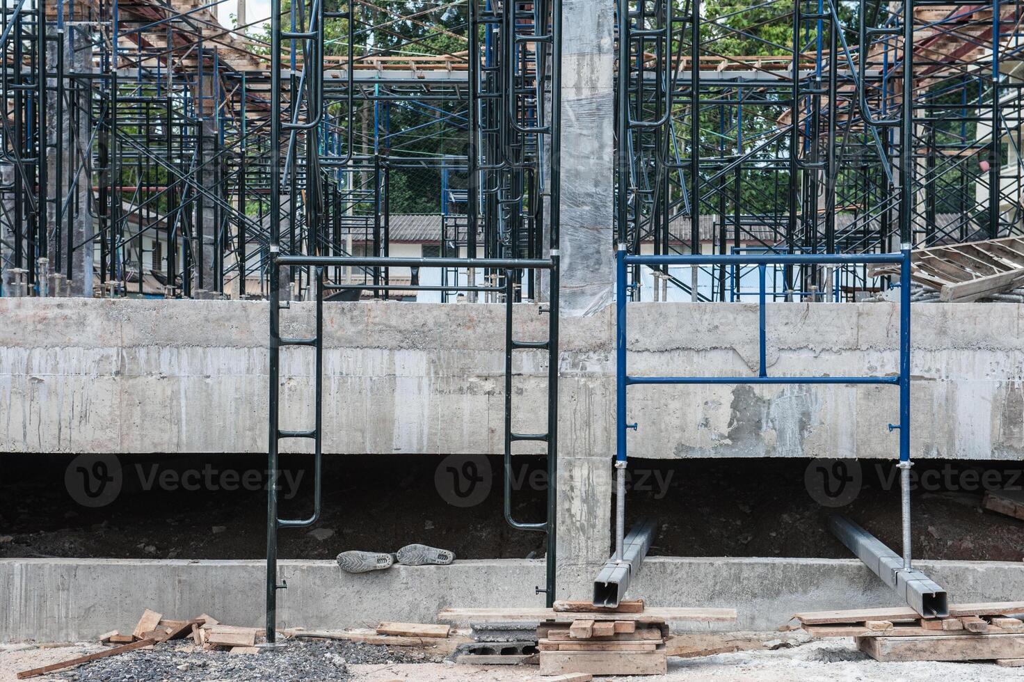 Rebar for foundations and structures construction photo