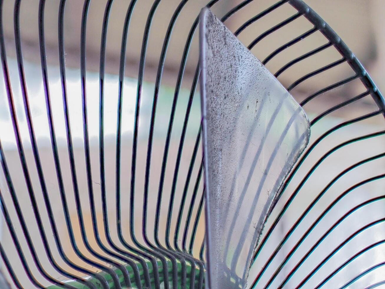 Dust and rust on fan blades and grilles photo