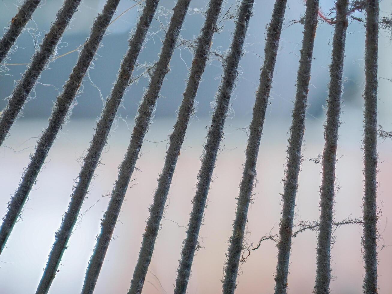 Dust and rust on fan blades and grilles photo
