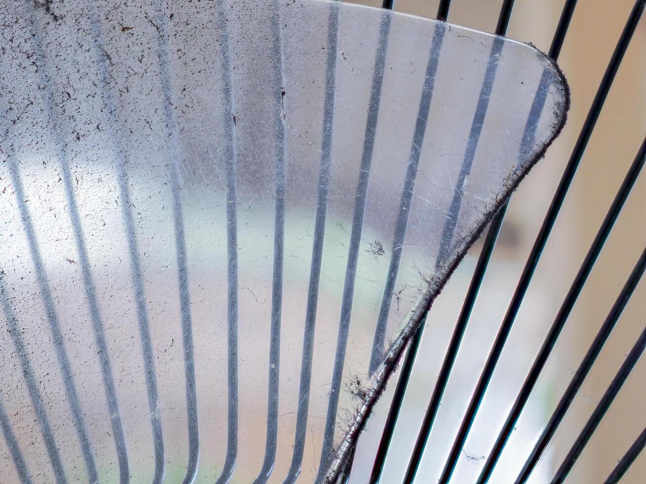 Dust and rust on fan blades and grilles photo