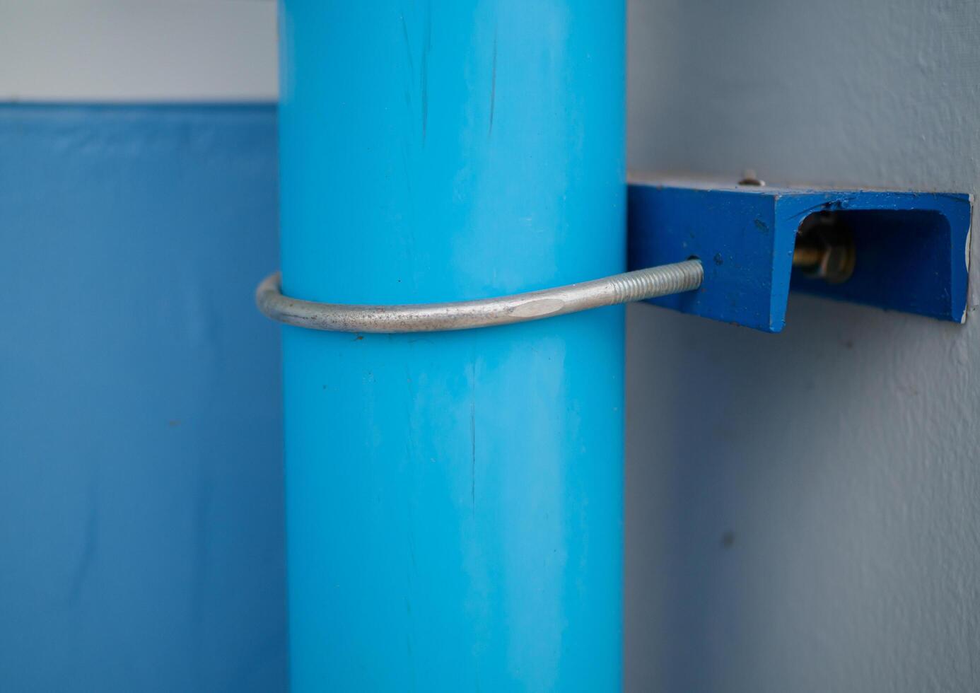 External drain pipe from bathroom, toilet photo