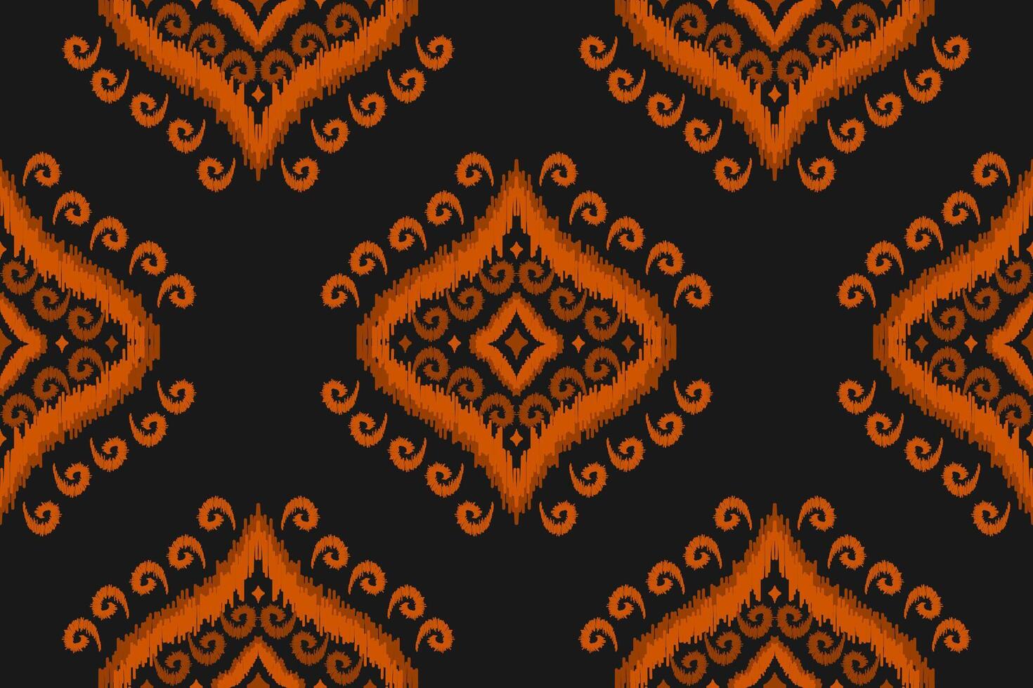 Fabric ethnic pattern art. Ikat seamless pattern in tribal. American, Mexican style. Design for background, wallpaper, illustration, fabric, clothing, carpet, textile, batik, embroidery. vector