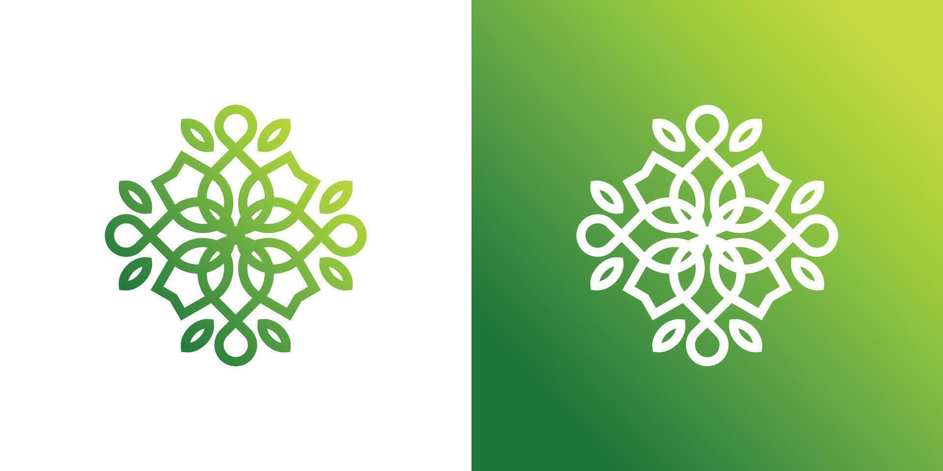 Abstrack flower logo design. Premium vector