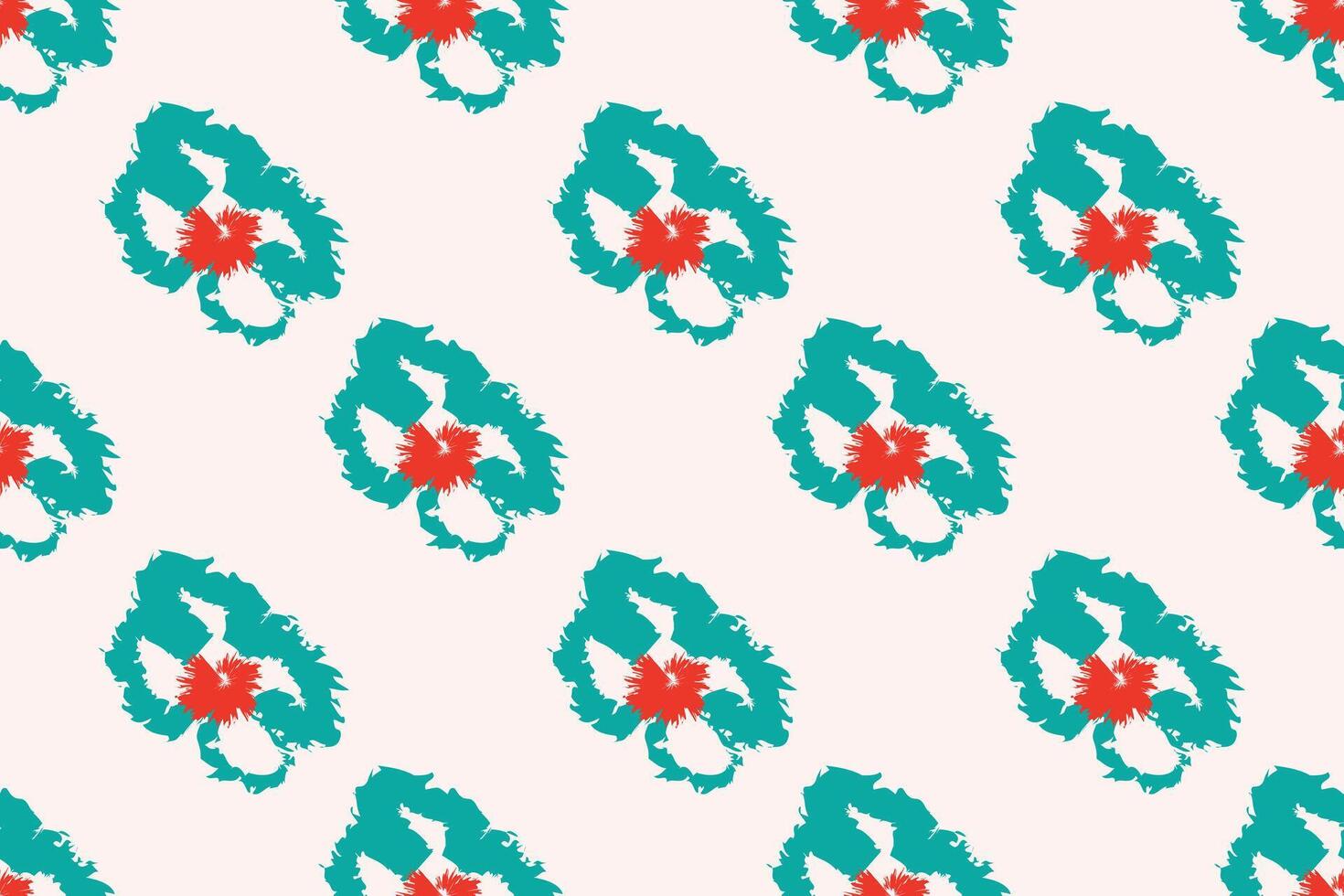 Naive floral pattern in the style of the 70s with groovy daisy flowers of natural tones. Retro design. Contemporary minimalistic trendy background for kids. Scandinavian nursery print. vector
