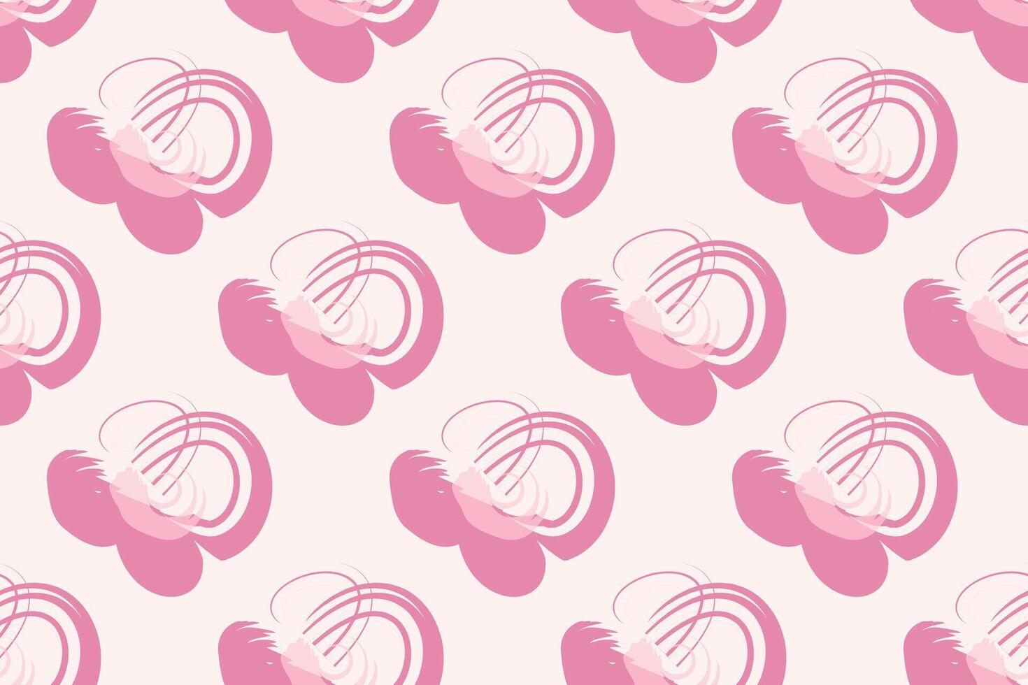 Naive floral pattern in the style of the 70s with groovy daisy flowers of natural tones. Retro design. Contemporary minimalistic trendy background for kids. Scandinavian nursery print. vector