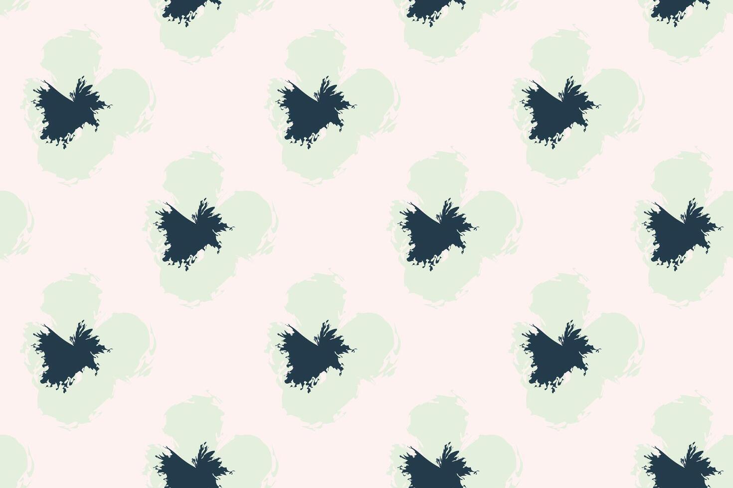 Naive floral pattern in the style of the 70s with groovy daisy flowers of natural tones. Retro design. Contemporary minimalistic trendy background for kids. Scandinavian nursery print. vector
