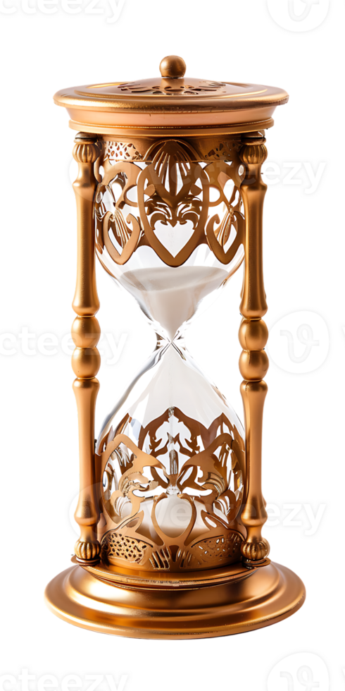 Antiquität Sanduhr isoliert auf ein transparent Hintergrund png