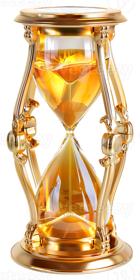 antique hourglass isolated on a transparent background png