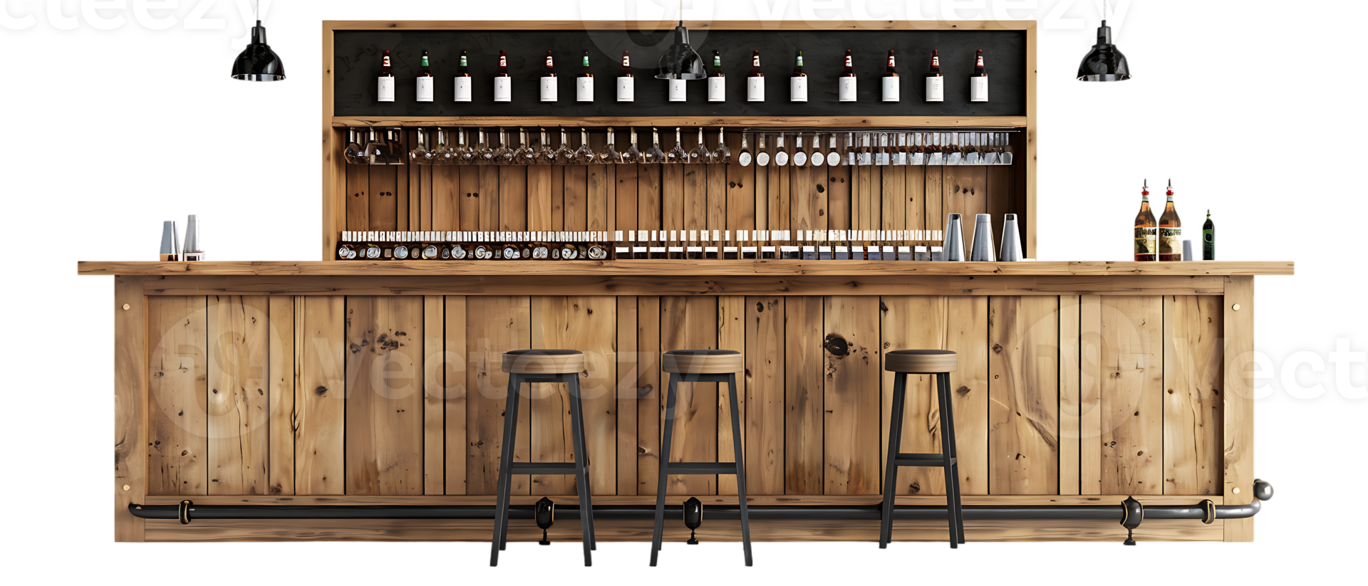 Bar counter isolated on transparent background png
