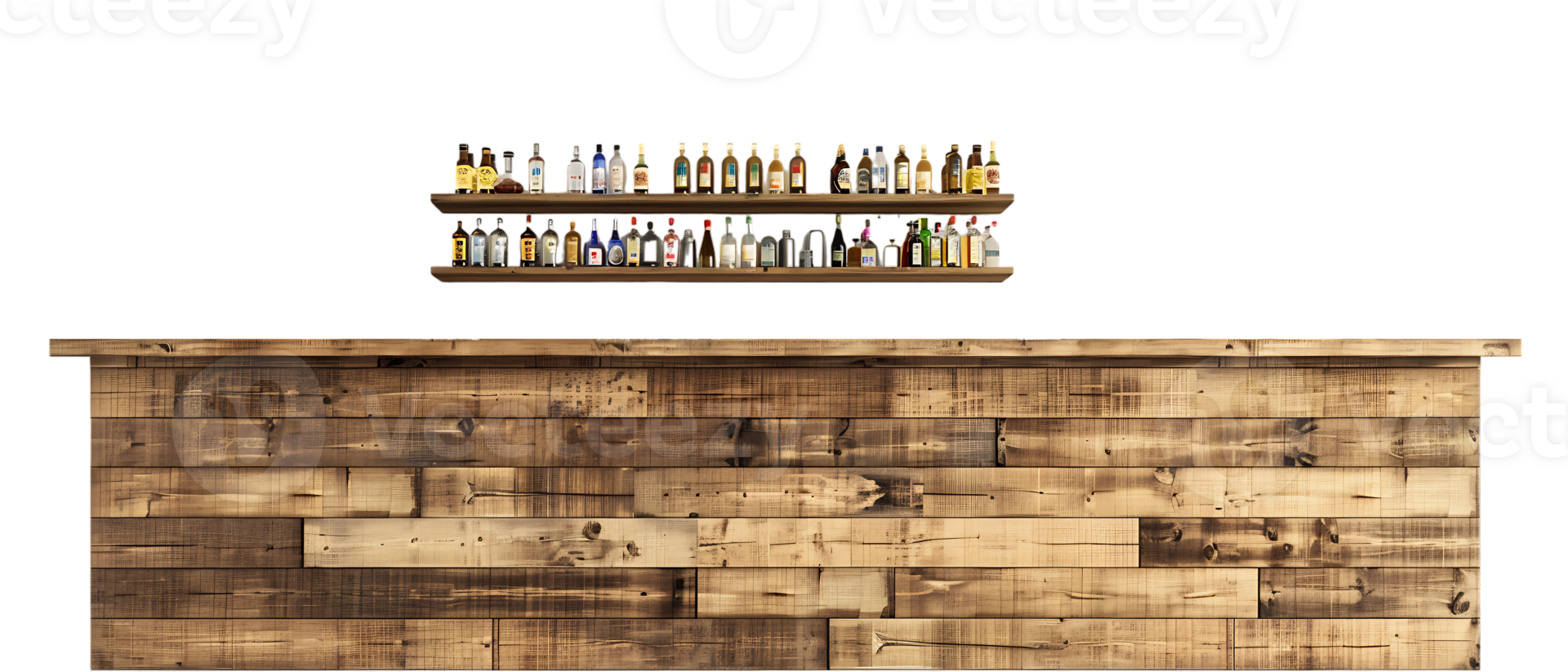 Bar counter isolated on transparent background png