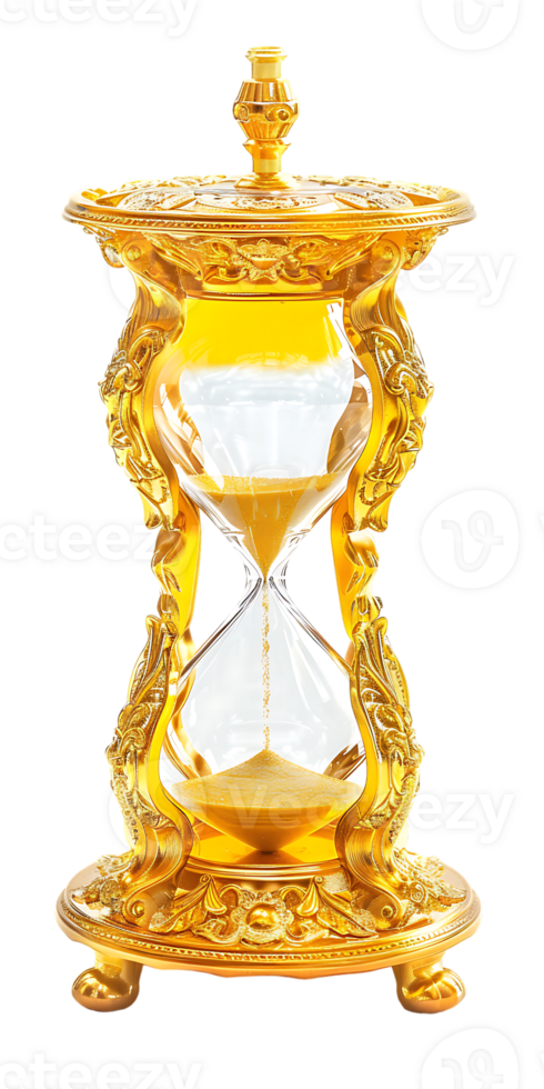 antique hourglass isolated on a transparent background png