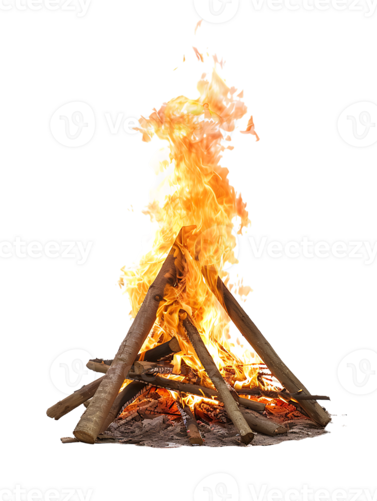 bonfire isolated against a transparent background png