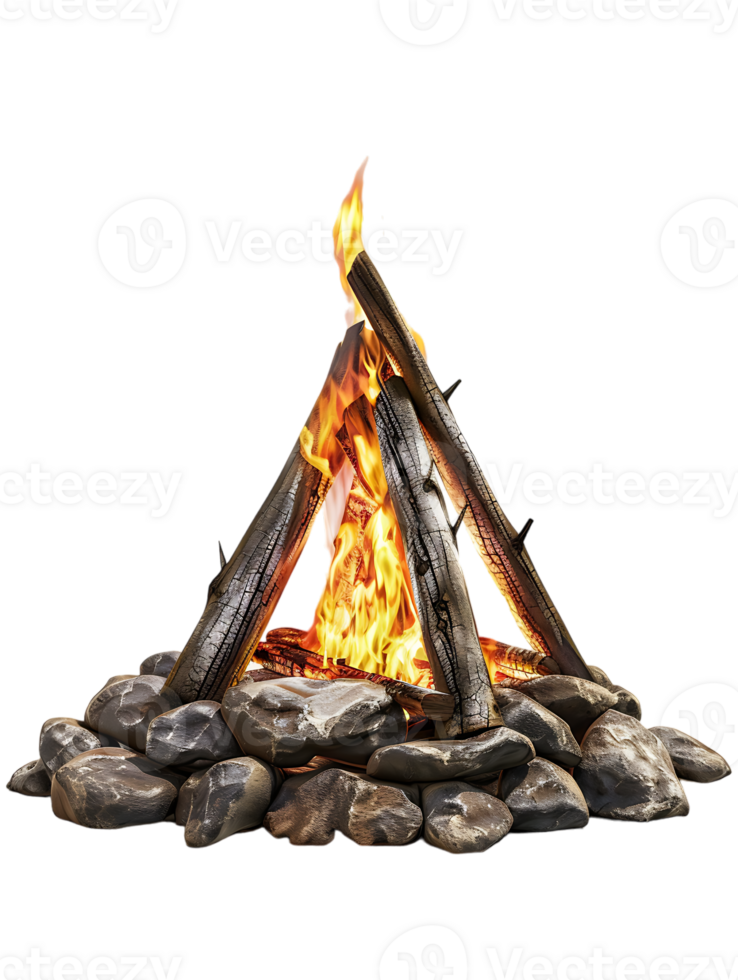bonfire isolated against a transparent background png