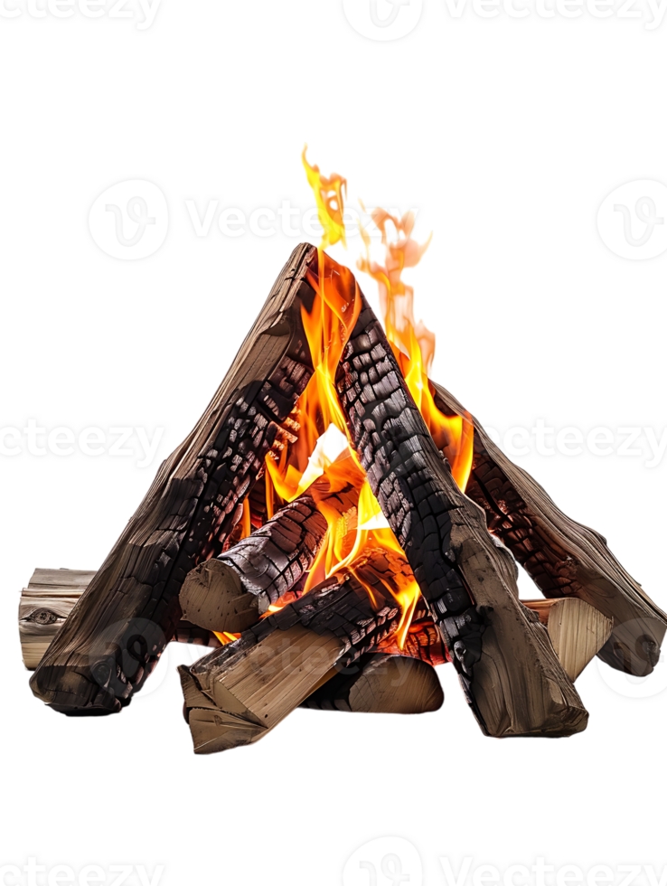 bonfire isolated against a transparent background png