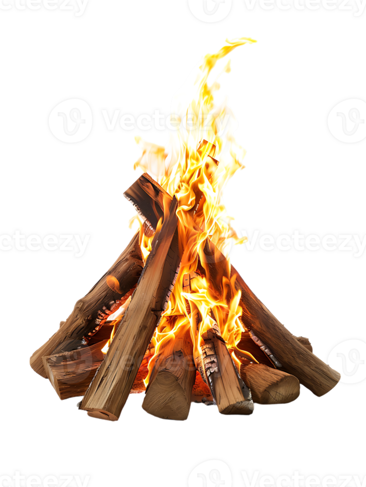 bonfire isolated against a transparent background png
