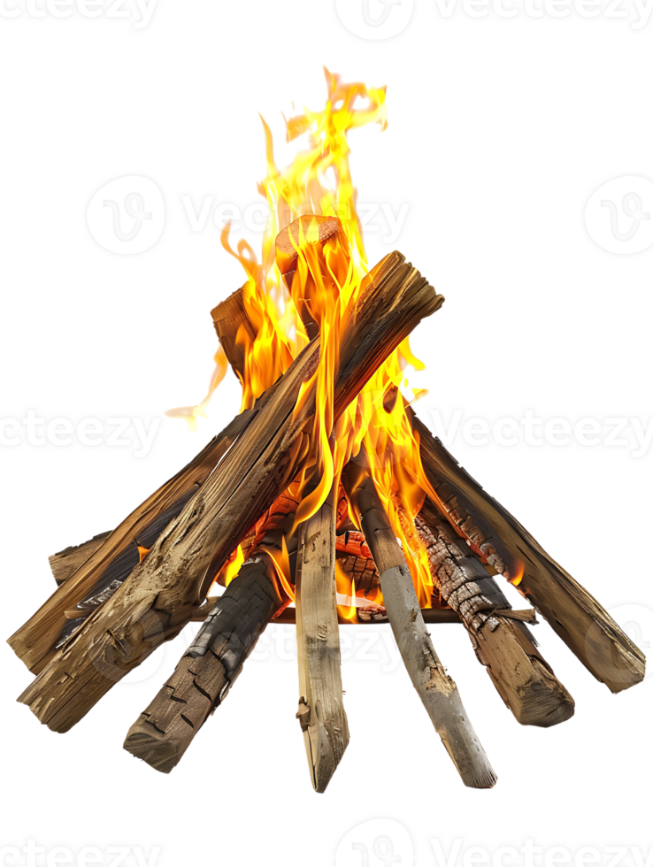 bonfire isolated against a transparent background png