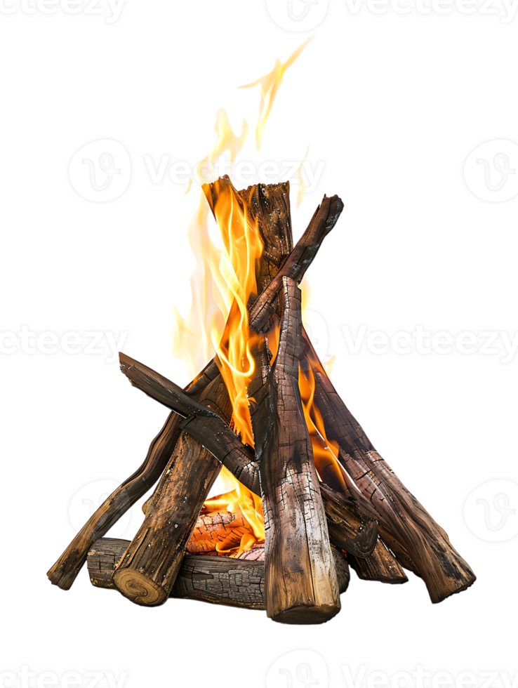 bonfire isolated against a transparent background png