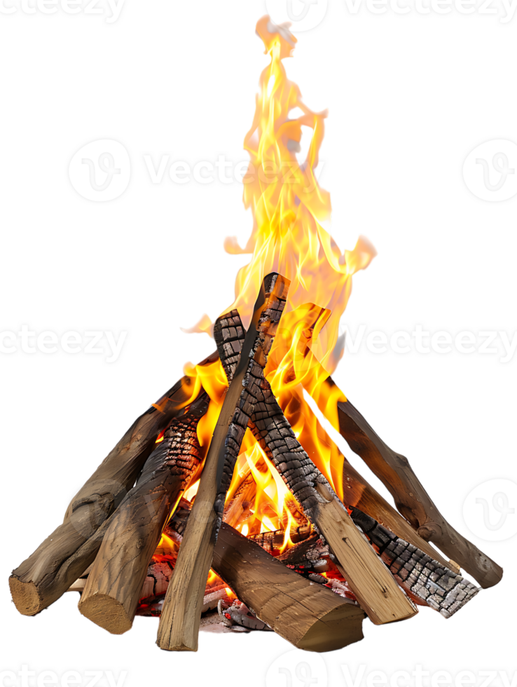 bonfire isolated against a transparent background png