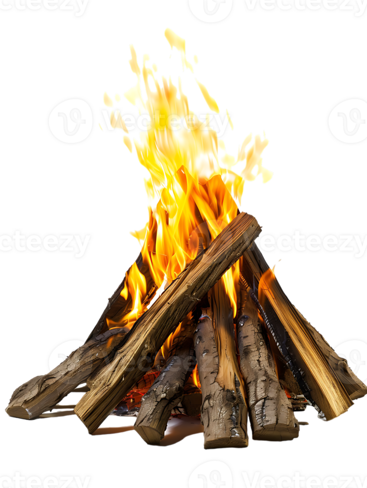 bonfire isolated against a transparent background png