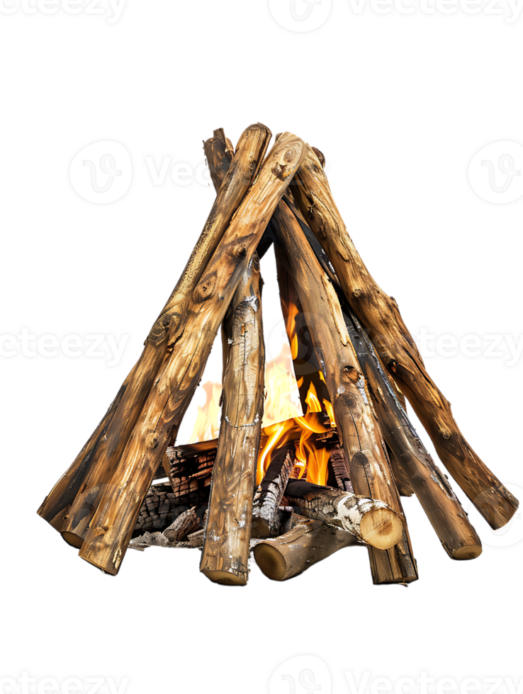bonfire isolated against a transparent background png