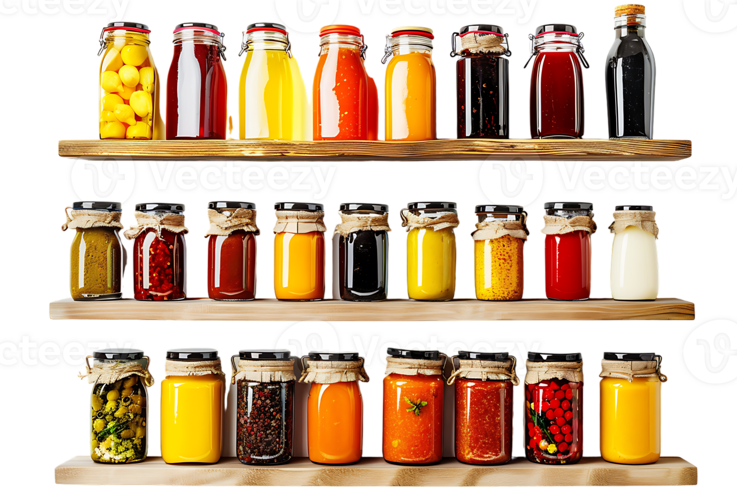 condiments shelf isolated against a transparent background png