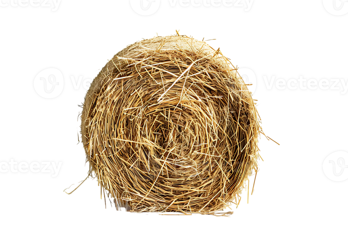 cylindrical or round hay bale isolated png