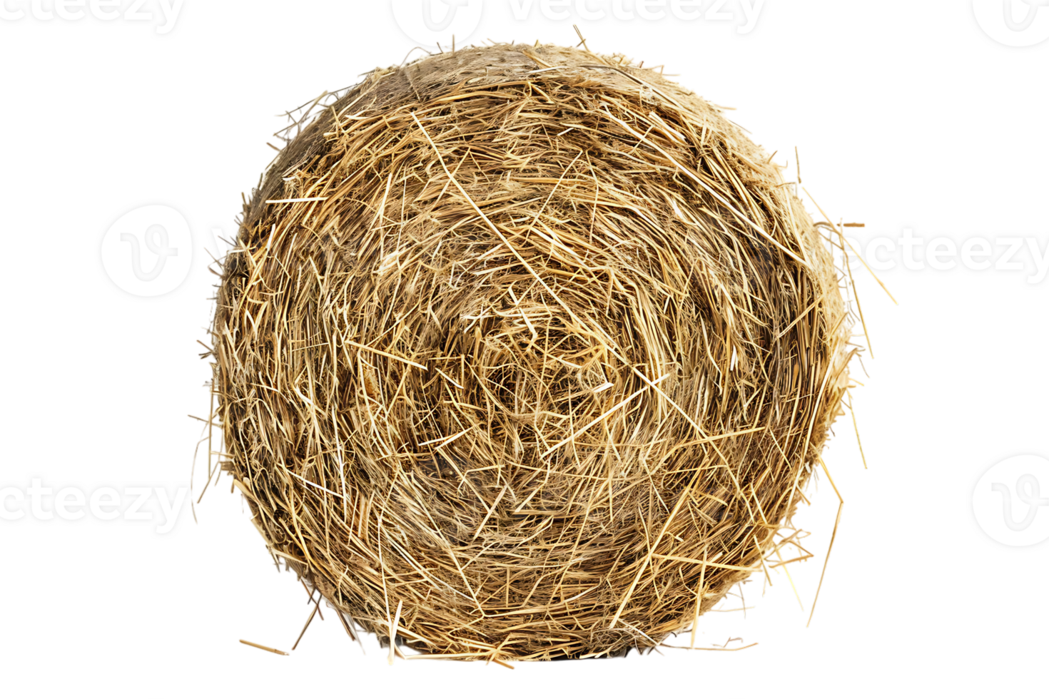 cylindrical or round hay bale isolated png