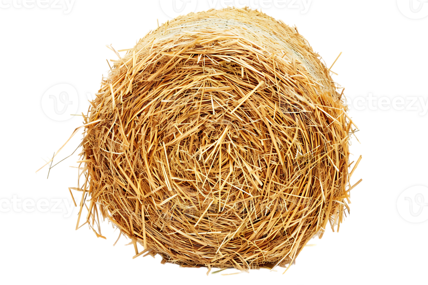 cylindrical or round hay bale isolated png