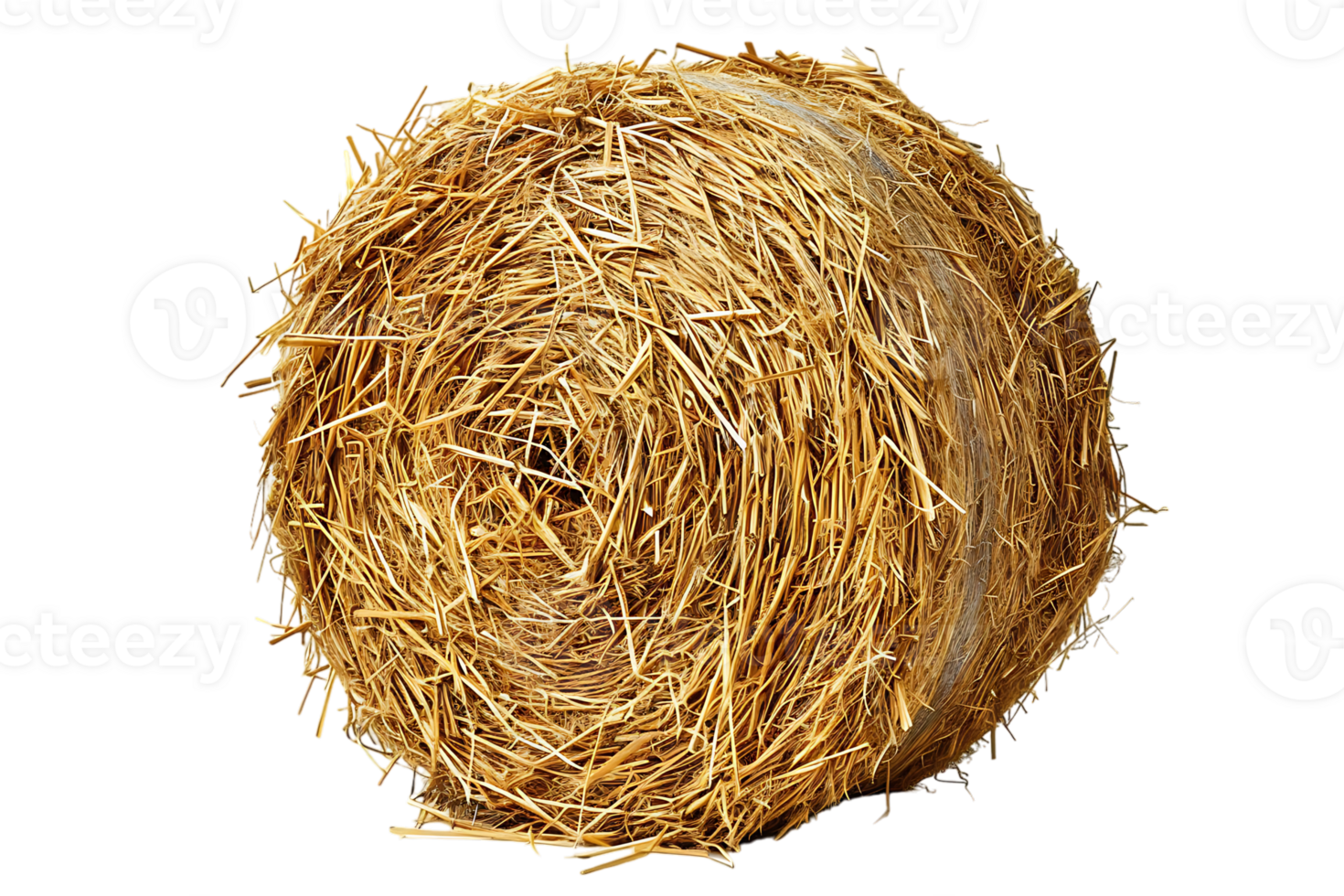 cylindrical or round hay bale isolated png