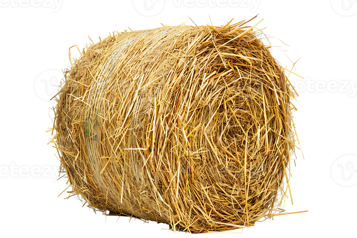 cylindrical or round hay bale isolated png