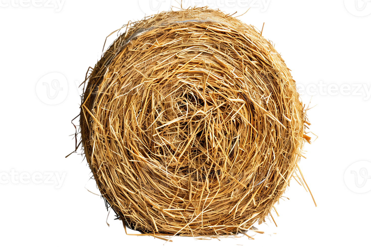 cylindrical or round hay bale isolated png