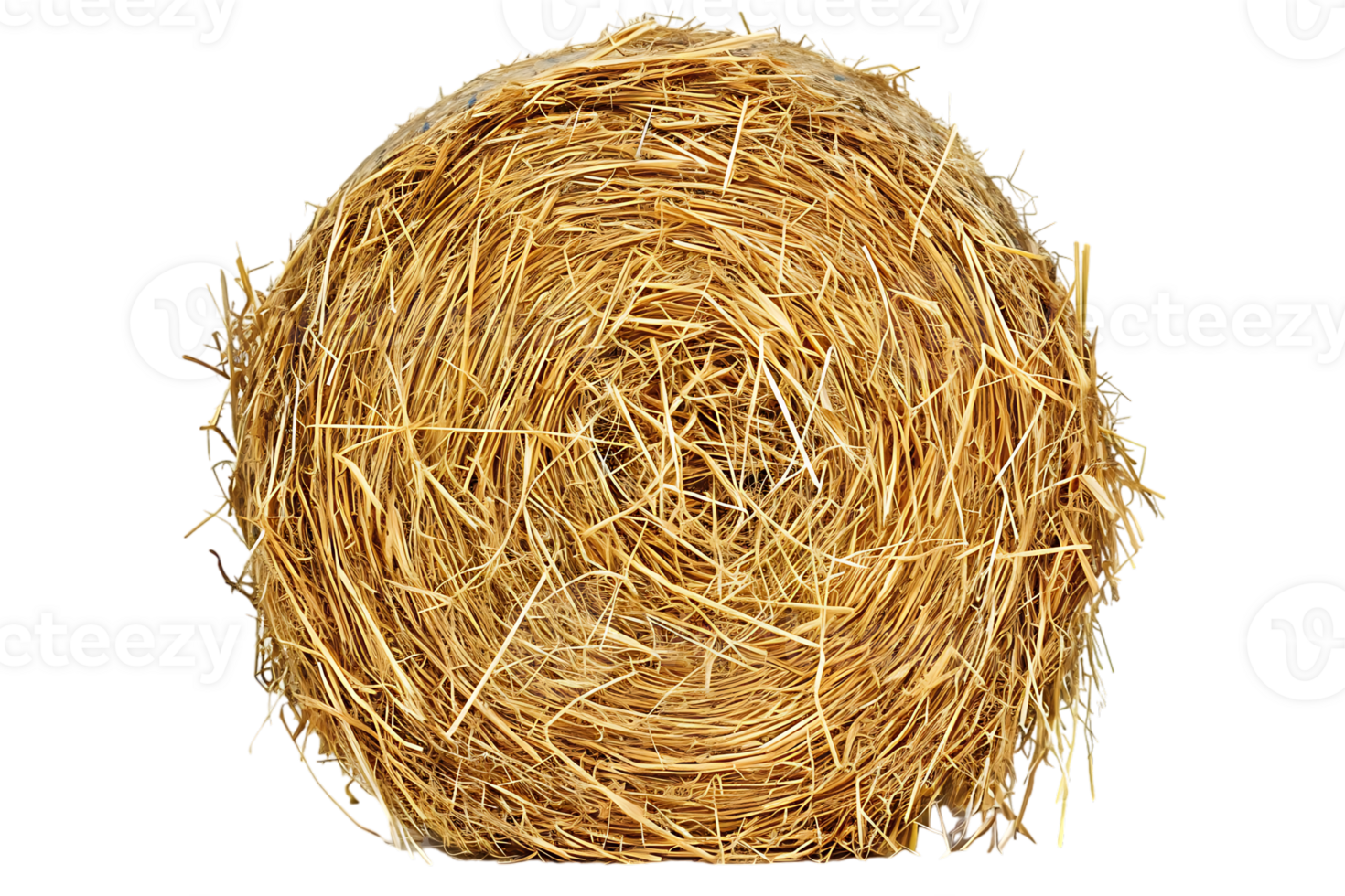 cylindrical or round hay bale isolated png