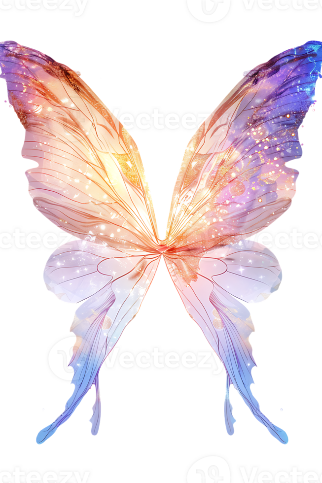 Fairy wings, isolated against a transparent background png
