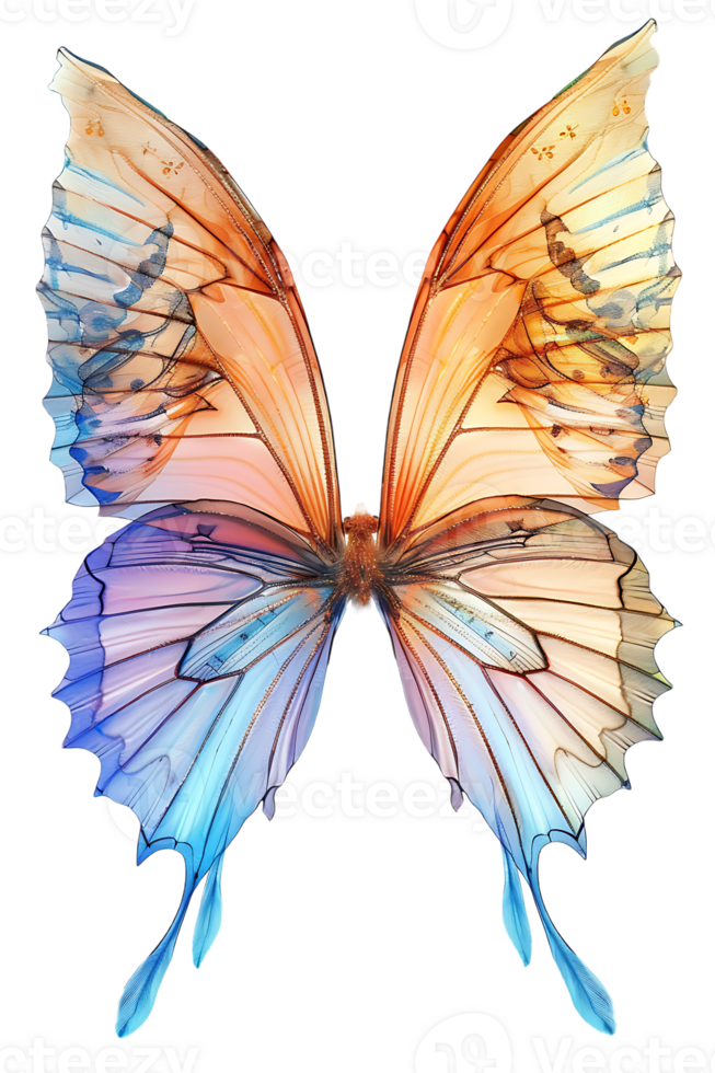 Fairy wings, isolated against a transparent background png