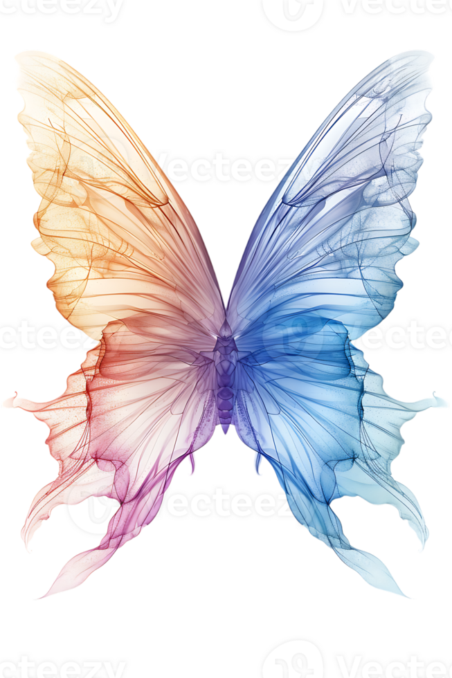 Fairy wings, isolated against a transparent background png