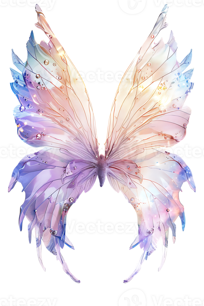 Fairy wings, isolated against a transparent background png