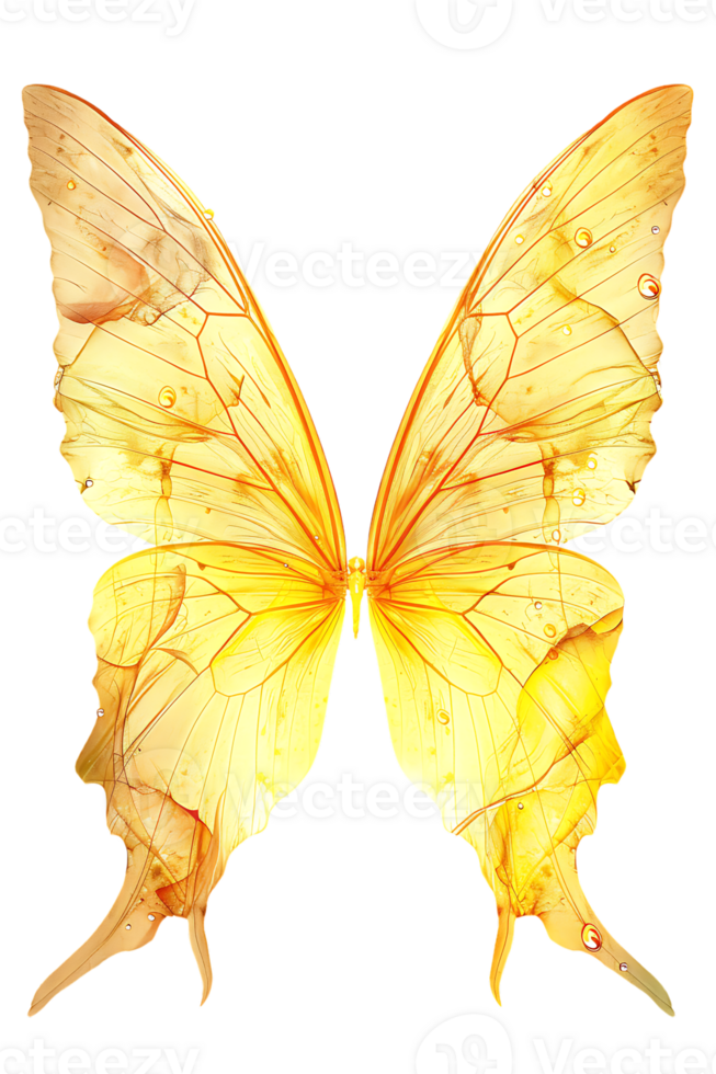 Fairy wings, isolated against a transparent background png