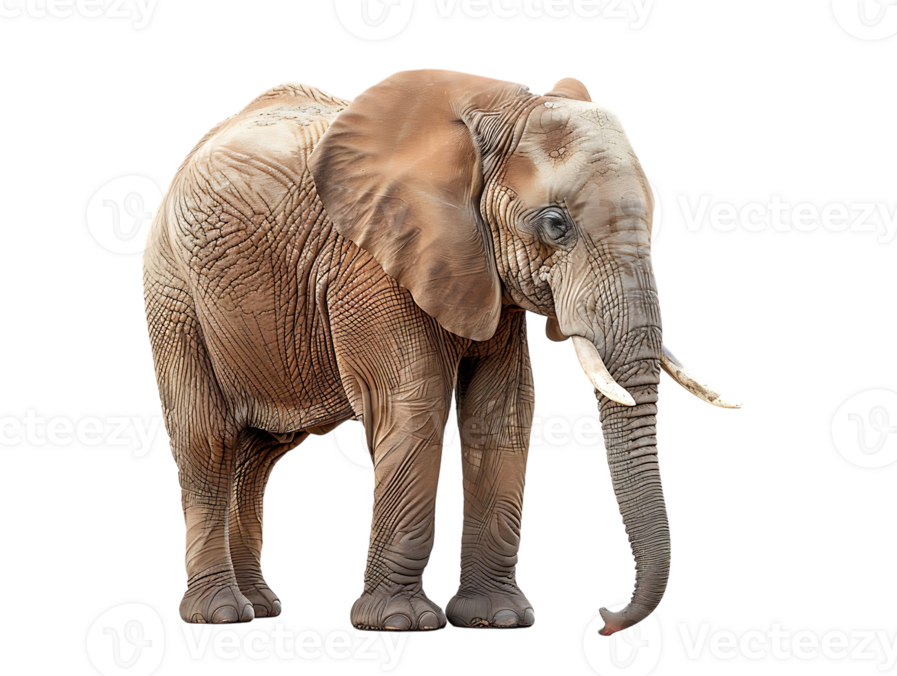 Elephant isolated against transparent background png