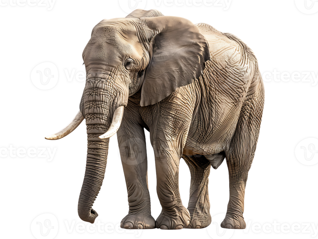 Elephant isolated against transparent background png