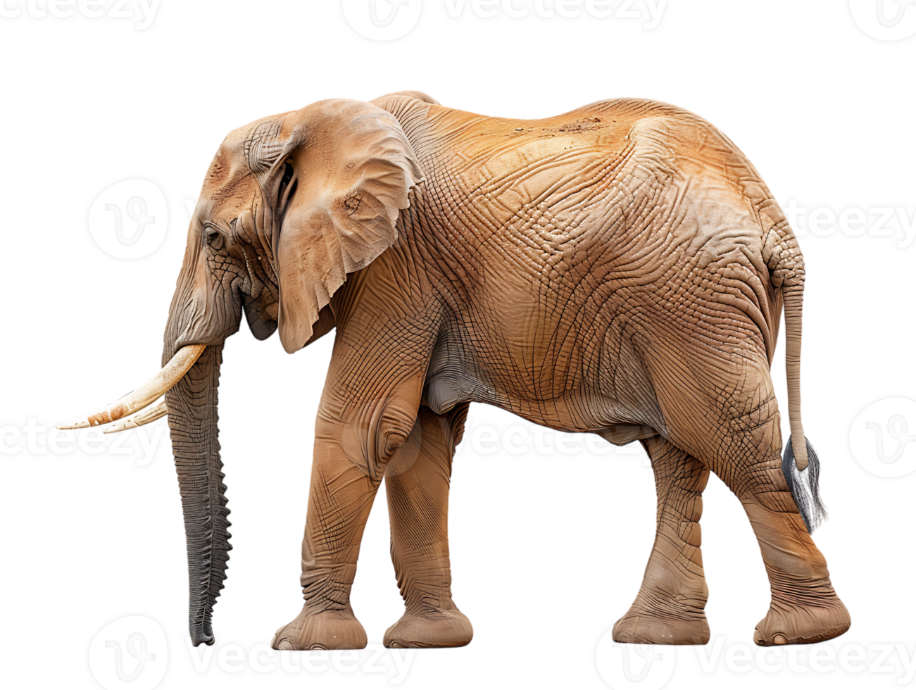 Elephant isolated against transparent background png