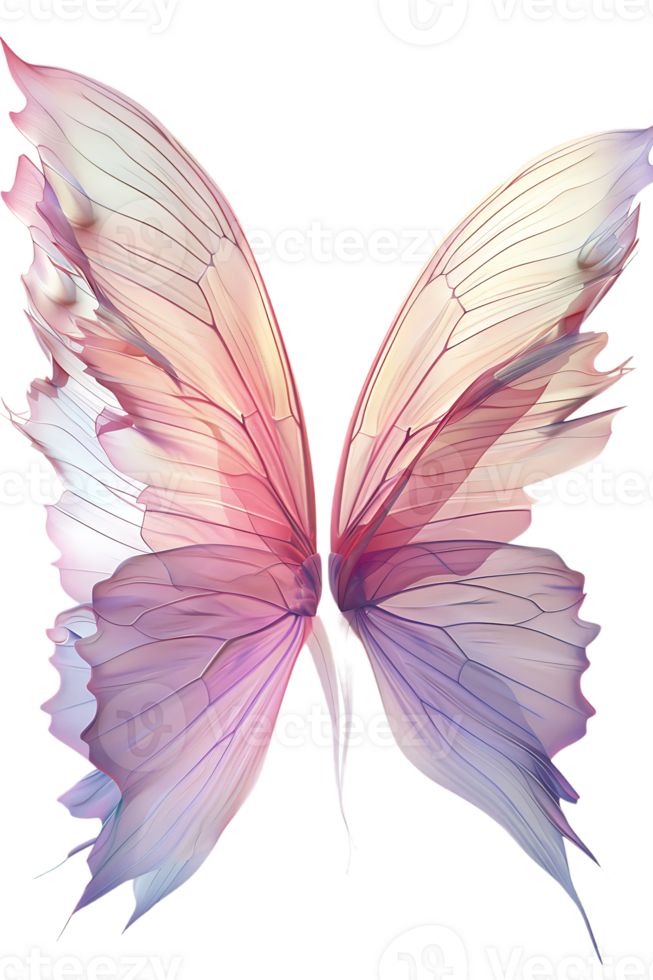 Fairy wings, isolated against a transparent background png