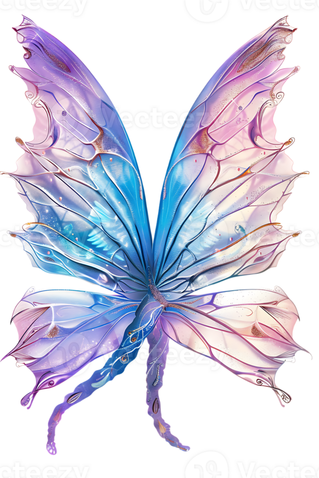 Fairy wings, isolated against a transparent background png