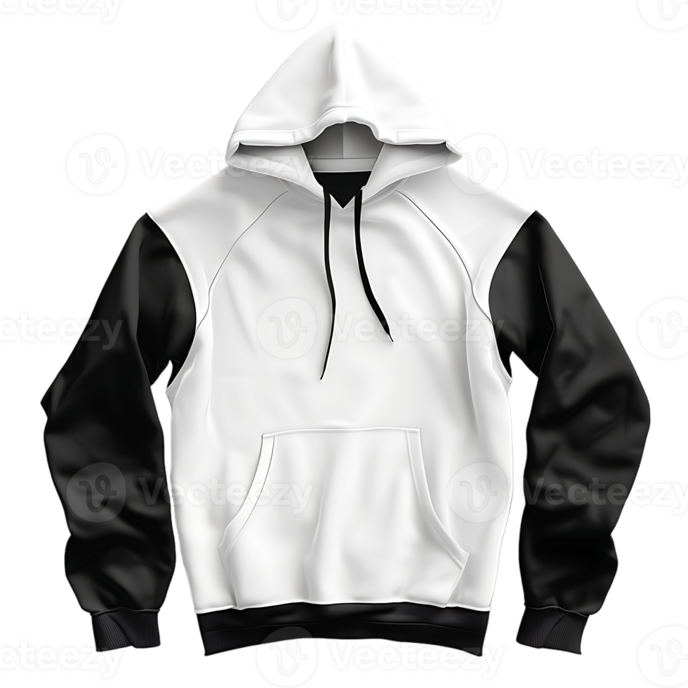 featuring a white and black hoodie ideal for mockup purposes png