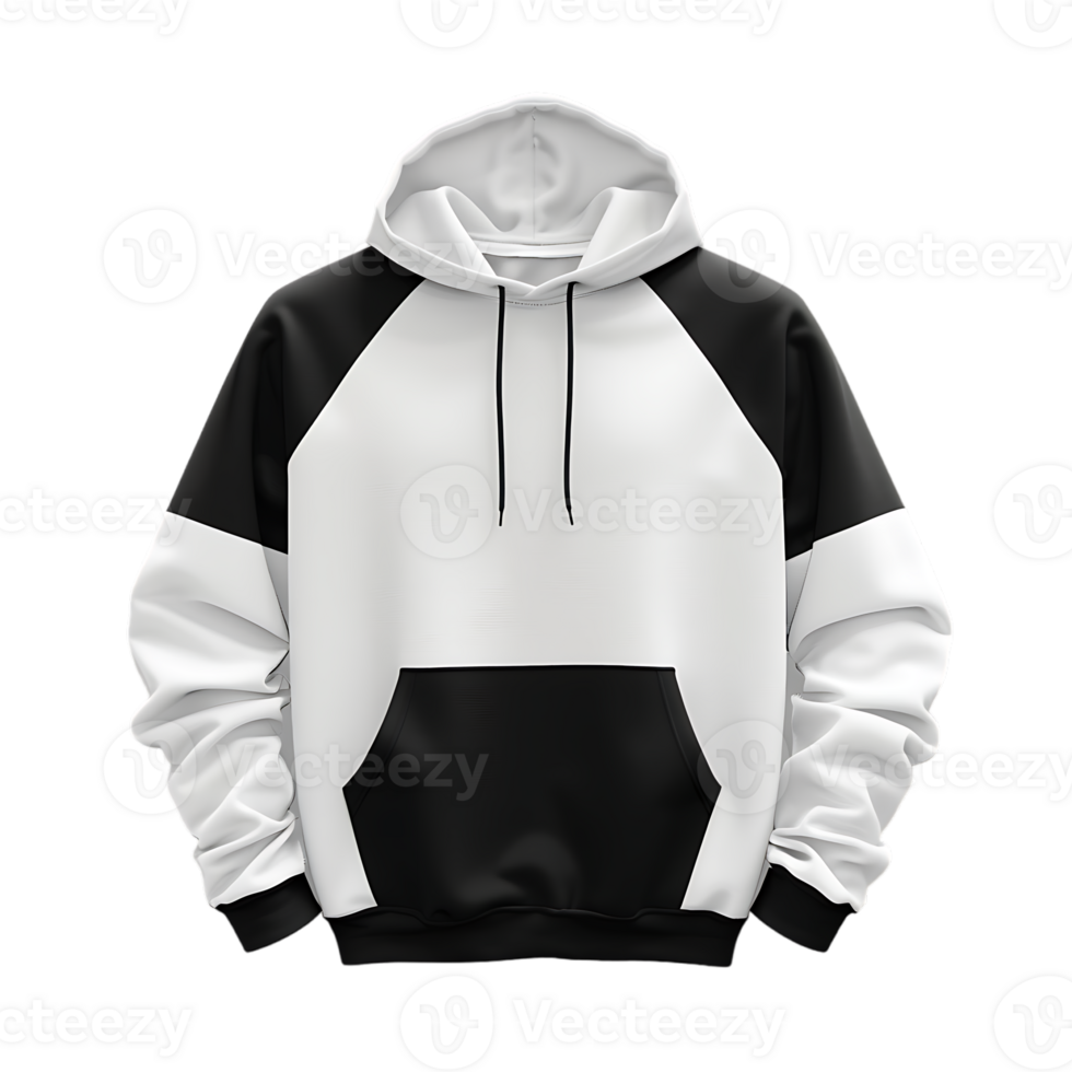 featuring a white and black hoodie ideal for mockup purposes png