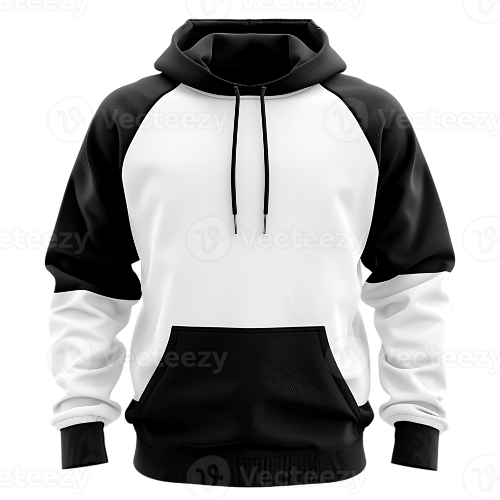 featuring a white and black hoodie ideal for mockup purposes png
